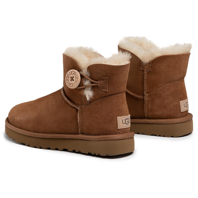 Ugg Pantofi Ugg W Mini Bailey Button II 1016422 W/Che