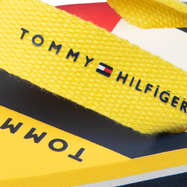 Tommy Hilfiger Σαγιονάρες Tommy Hilfiger Flag Print Flip Flop T3B8-32267-0058 M Yellow 200