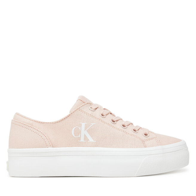 Sneakersy Calvin Klein Jeans Vulc Flatform Low Cv Mg - Pomarańczowy