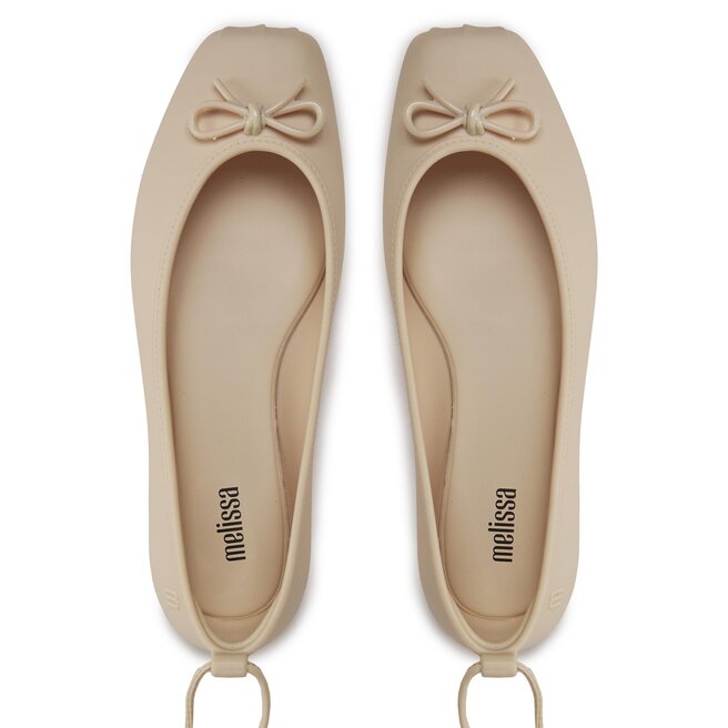Ballerines Melissa Divine Optical - Blanc/Noir Rayé, En Caoutchouc, Neuves Avec Boîte
