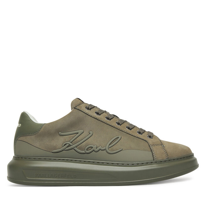 Sneakersy KARL LAGERFELD Kapri KL52542F Khaki - męskie