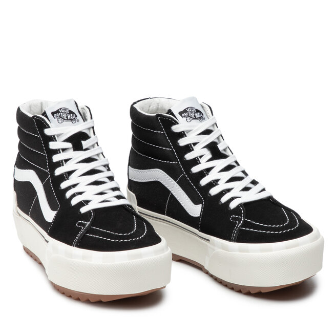 Vans Сникърси Vans Sk8-Hi Stacked VN0A4BTW5ZN1 (Suedecanvas)Blkblncdbinc
