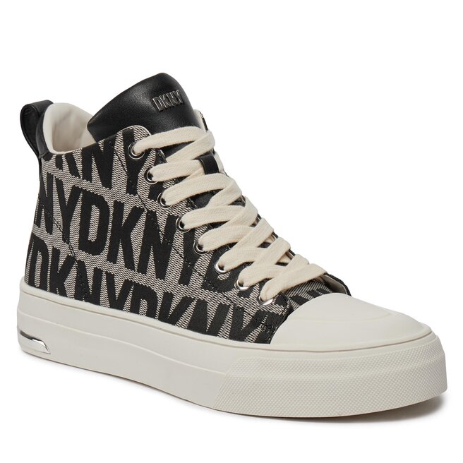 Bambas DKNY Yaser K1491518 Black White 5 zapatos.es