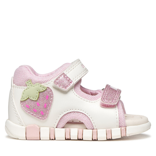 Sandały Geox B Sandal Iupidoo Gir B6517A 054GN C0406 Biały - dziewczęce