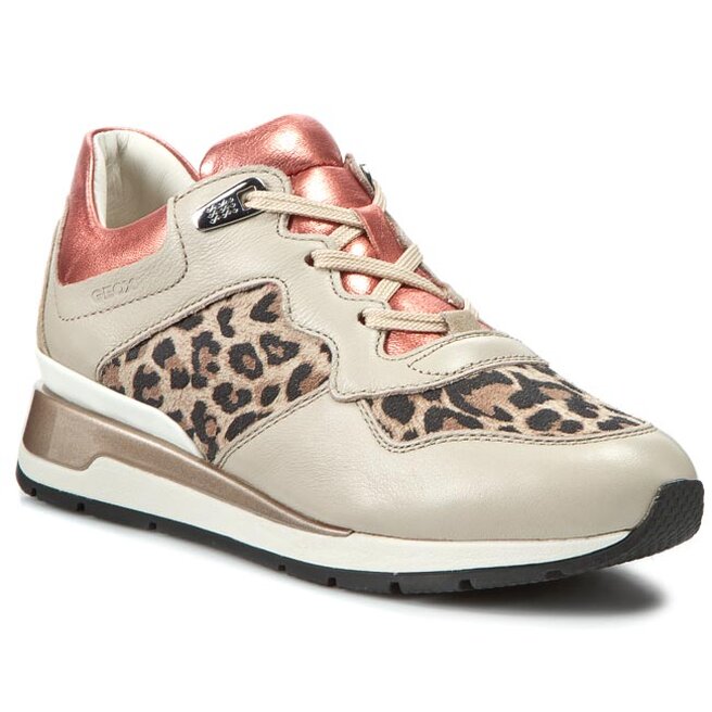 Sneakers Geox D Shahira A D44N1A 0TKKY CH67G Taupe/Coral Www.zapatos.es