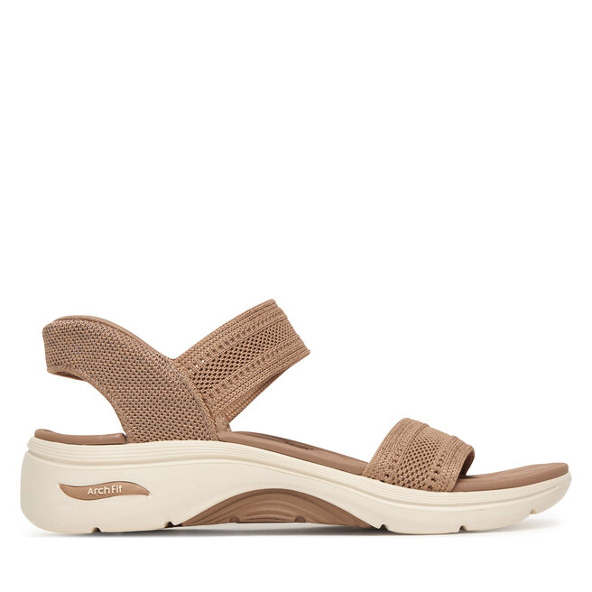 Sandały Skechers Slip-Ins: Arch Fit 2.0 Sandal - Kennedy 140844/TAN Beżowy - kobiece