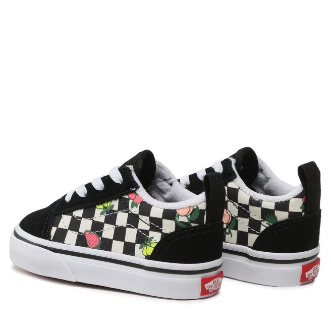 Vans Teniși Vans Old Skool Elastic Lace VN0005WUY281 Fruit Checkerboard Black