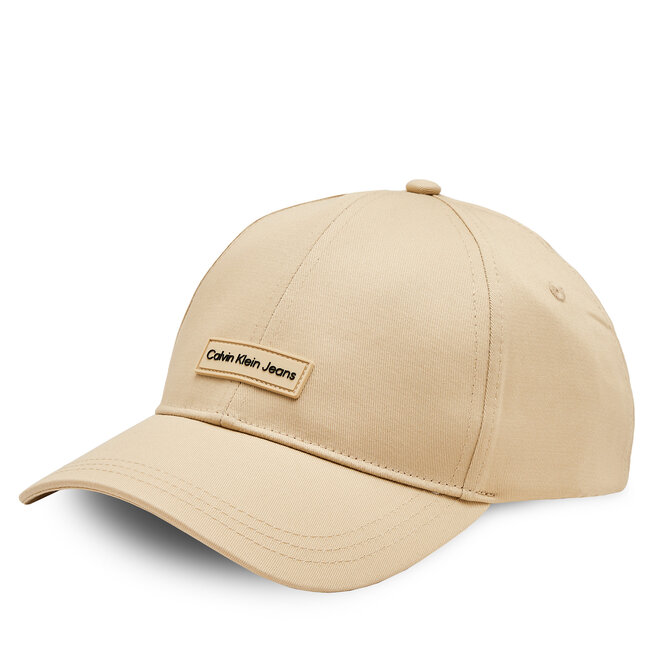Czapka z daszkiem Calvin Klein Jeans Inst Patch Cap - Beżowy