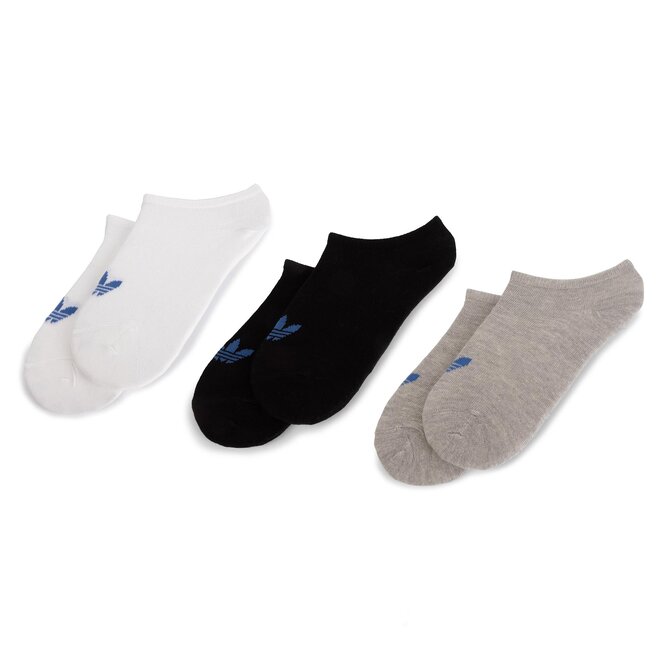 3er Set niedrige Unisex Socken adidas Trefoil Liner AB3889 White