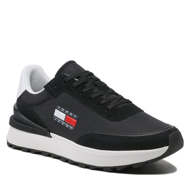 Sneakers Tommy Jeans Techn. Runner EM0EM01109 Black BDS BDS imagine noua