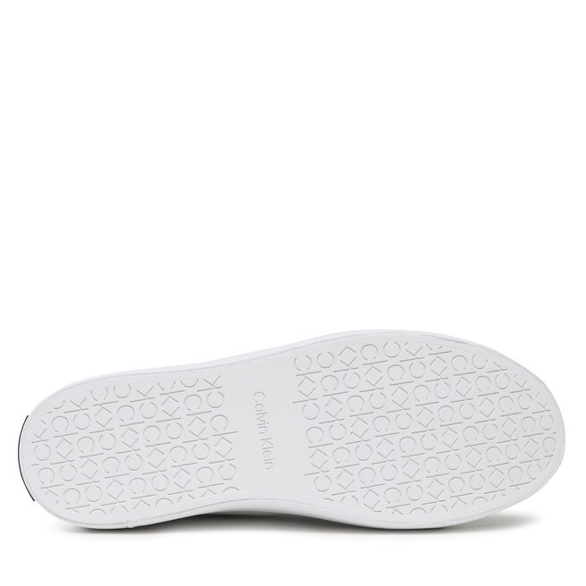 Calvin Klein Sneakersy Calvin Klein Vulc Lace Up HW0HW01681 White / Black 0K4