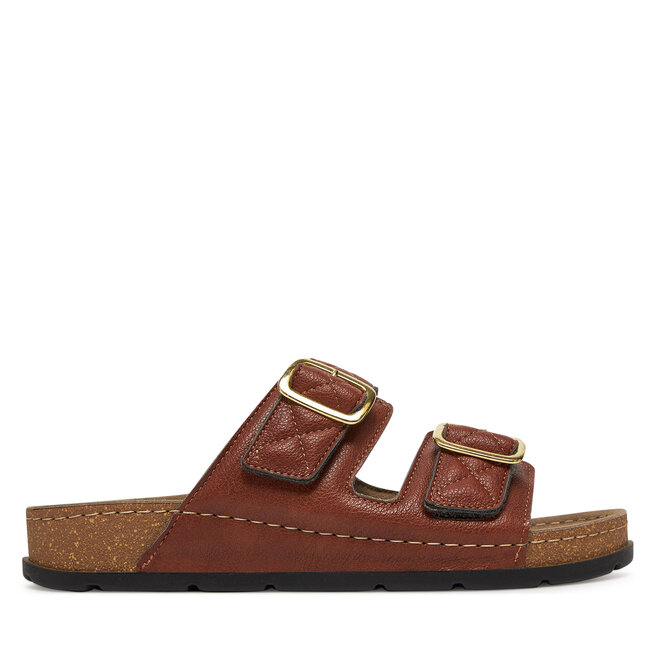 Klapki Scholl Bora 2 Straps - Brązowy