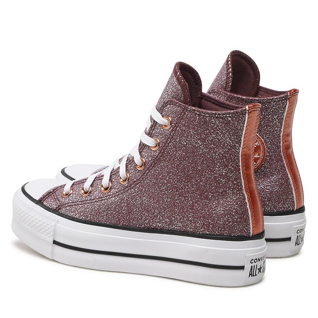 Converse Кецове Converse Ctas Life Hi A03240C Dark Wine/Copper/White