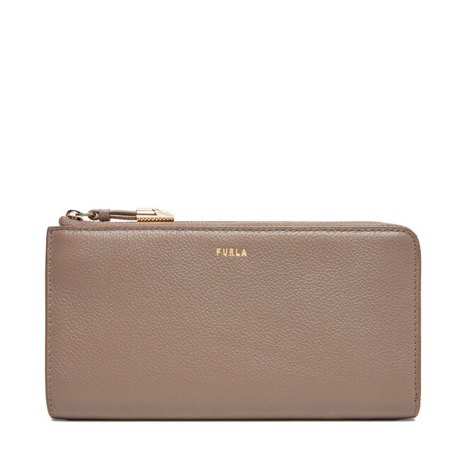 Duży Portfel Damski Furla Goccia L Zip Around WP00471 BX3036 KH - Beżowy