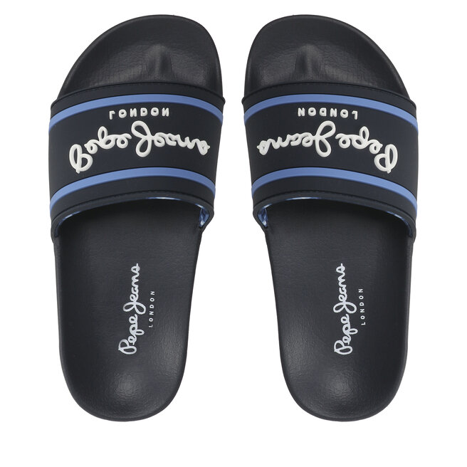 Pepe Jeans Papucs Pepe Jeans Slider Logo B PBS70054 Navy 595