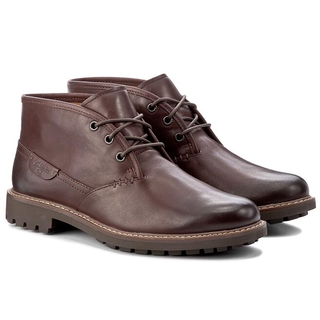 Boots Clarks Montacute Duke 261155557 Chestnut Leather chaussures