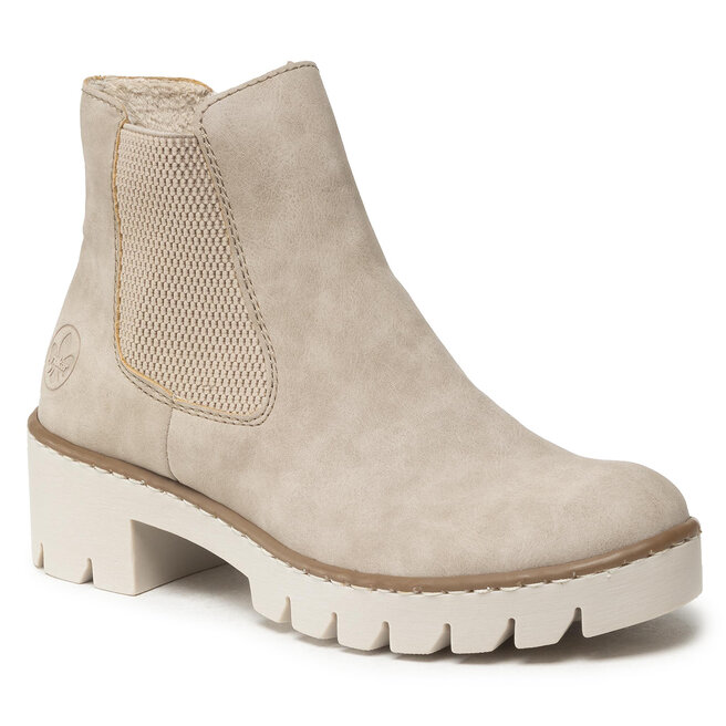 Bottines Rieker X5772 60 Beige chaussures