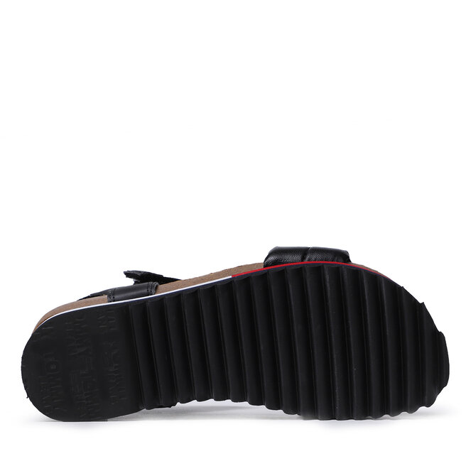 Tommy Jeans Sandály Tommy Jeans Flag Outsole Tommy Jeans Sandal EN0EN02122 Black 0GJ