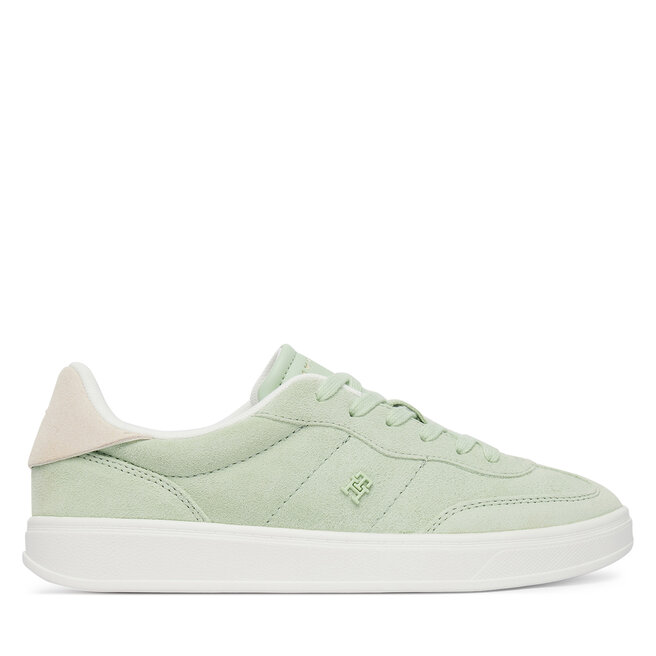Sneakersy Tommy Hilfiger Th Heritage Monogram Sneaker FW0FW09180 Zielony - kobiece