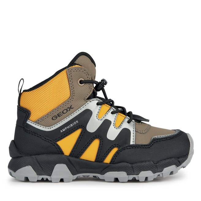 Geox Sneakers Geox J Magnetar Boy B Abx J263ZA 0CEFU C6F2G D Brown/Dk Yellow