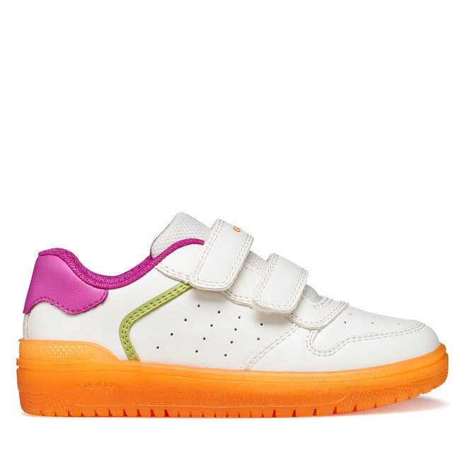 Geox J Washiba Girl F - Scarpe Da Ginnastica Traspiranti Per Bambine E Ragazze