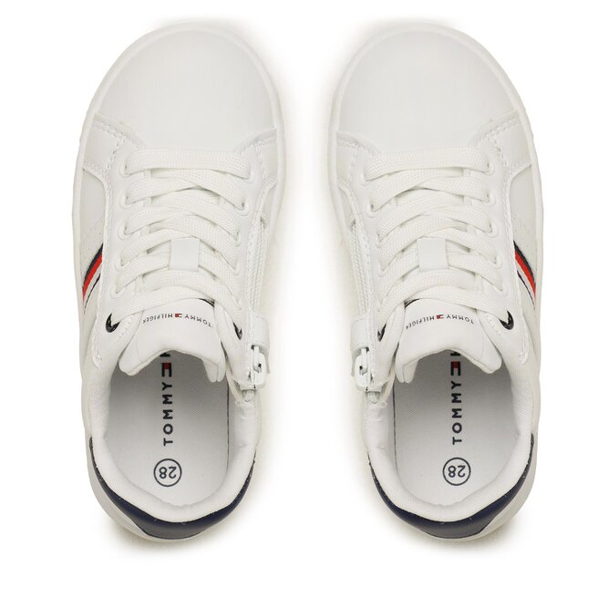 Tommy Hilfiger Sneakers Tommy Hilfiger Stripes Low Cut Lace Up Sneaker T3X9-32849-1355 M White/Blue X336