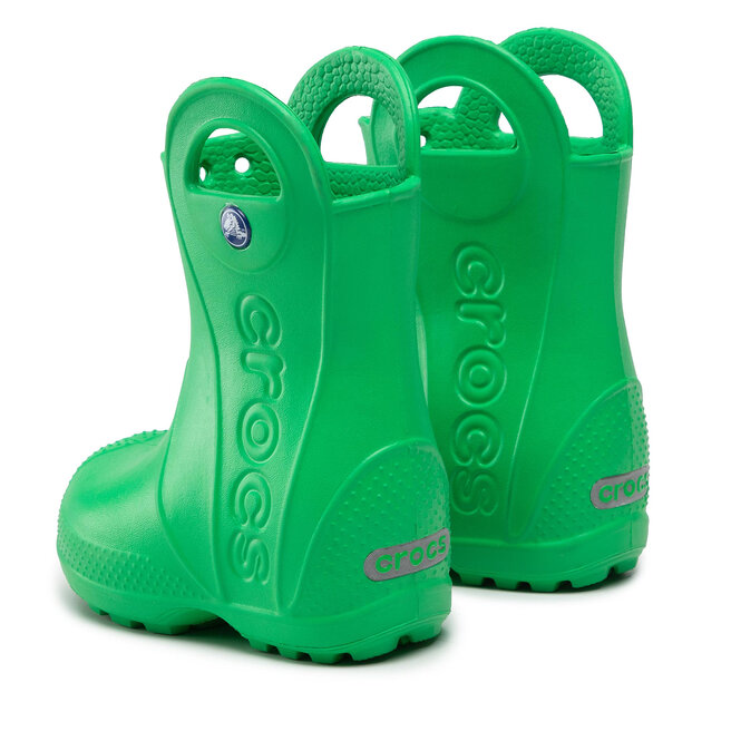Crocs Гумени ботуши Crocs Handle It Rain Boot Kids 12803 Grass Green