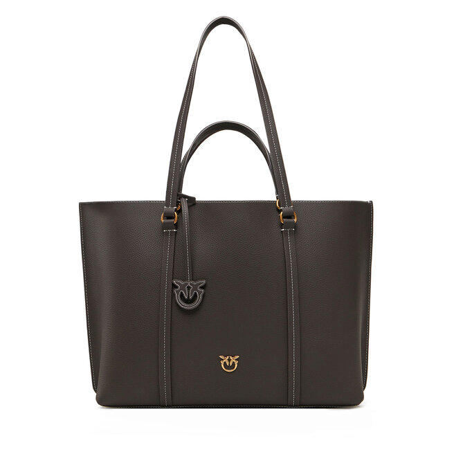 Torebka PINKO Carrie Shopper Big AI 24-25 PLTT 102832 - Brązowy