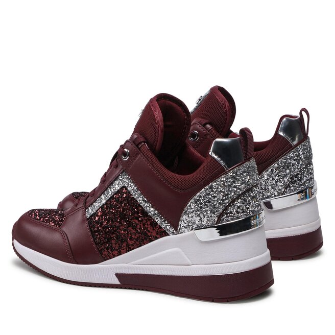 MICHAEL Michael Kors Sneakersy MICHAEL Michael Kors Georgie Trainer 43F2GEFS1D Merlot