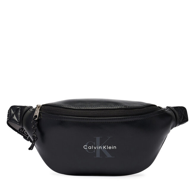 Nerka Calvin Klein Bold Logo Webbing Waistbag LV04D3630G Czarny -