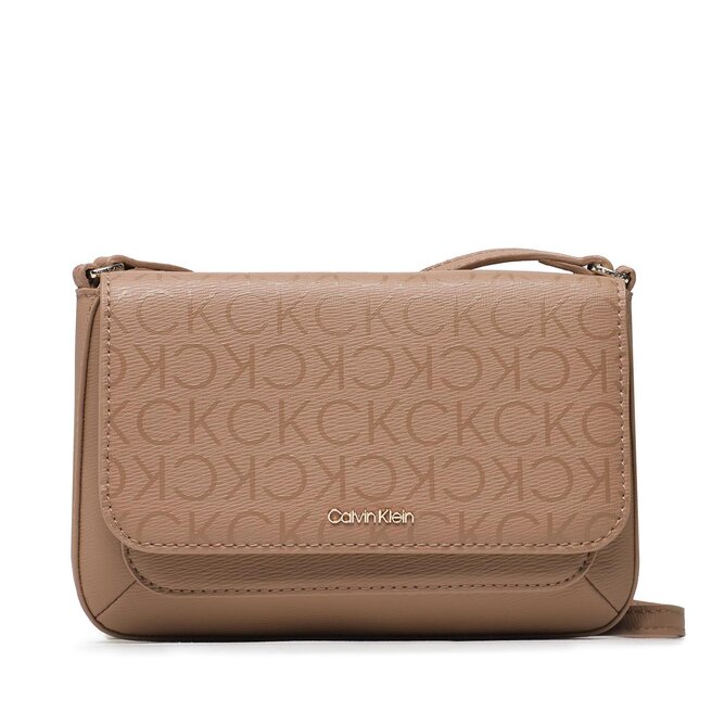 Torebka Calvin Klein Ck Must Crossbody Epi Mono - Brązowy