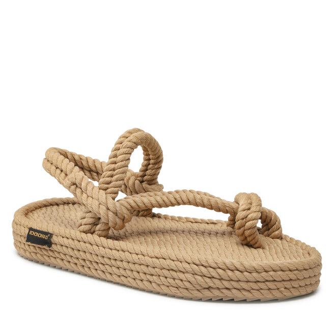 Bohonomad Sandalen Bohonomad Hawaii Platform Sandal HAW.0012.PRS Beige