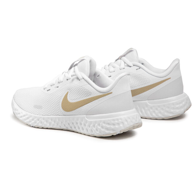 nike revolution 5 white gold
