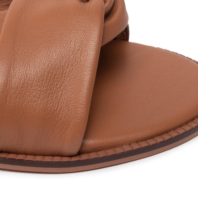 Vero Moda Чехли Vero Moda Vmsmooth Leather Sandal 10265527 Cognac