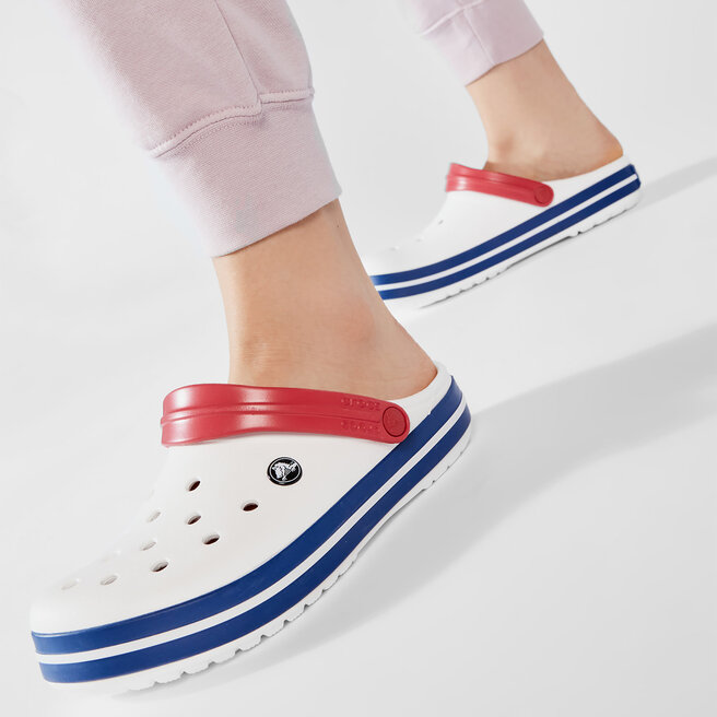 crocband white blue jean