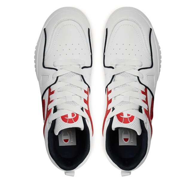 Champion Sportcipő Champion 3 Point Low Low Cut Shoe S21882-WW010 Wht/Navy/Red