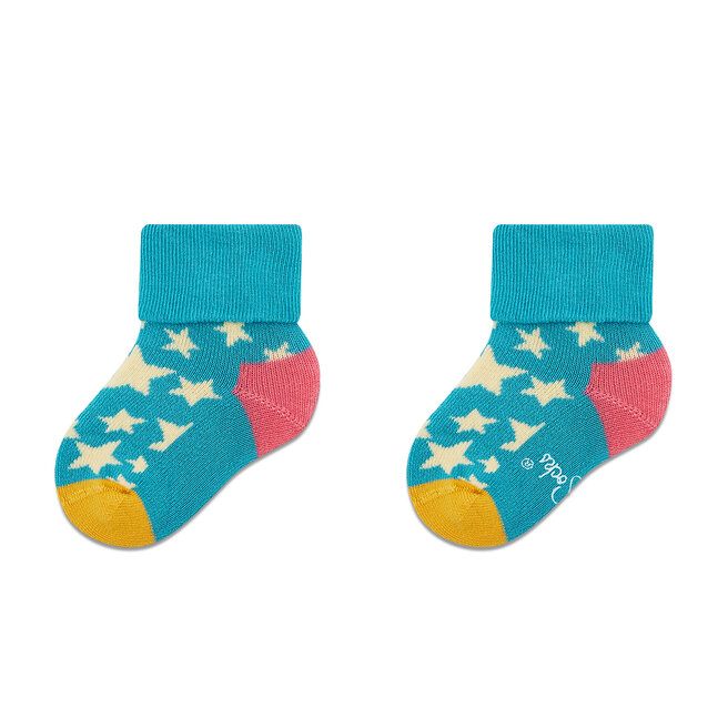 Happy Socks Σετ ψηλές κάλτσες παιδικές 4 τεμαχίων Happy Socks XKFNT08-6500 Kolorowy