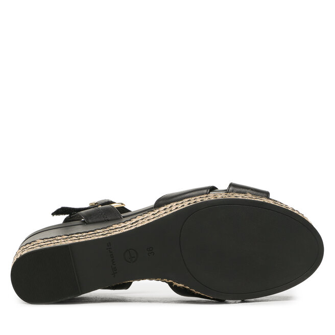 Tamaris Espadrile Tamaris 1-28001-20 Black Leather 003