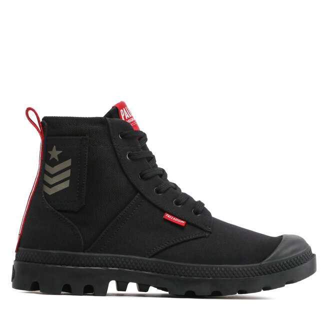 Palladium Turistická obuv Palladium Pampa Hi Army 78583-008-M Black