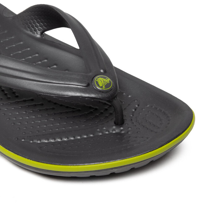 Crocs Žabky Crocs Crocband Flip 11033 Graphite/Volt Green
