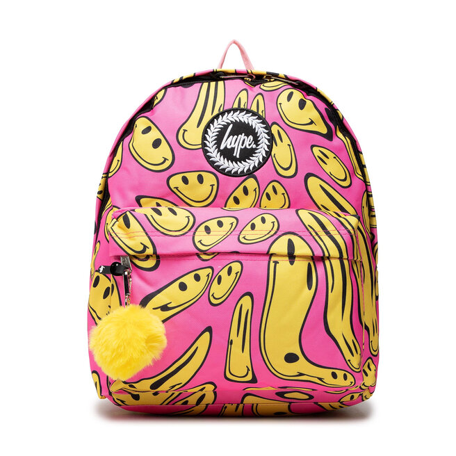 Rucsac HYPE Face Backpack TWLG-747 Pink & Yellow Happy