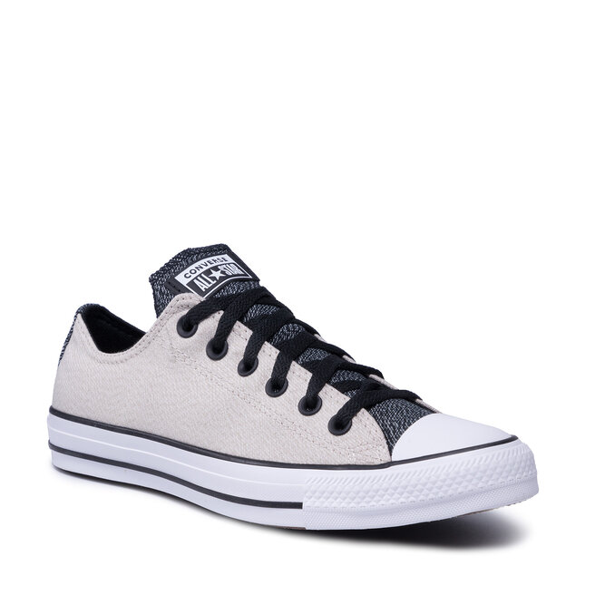 converse ctas ox black white