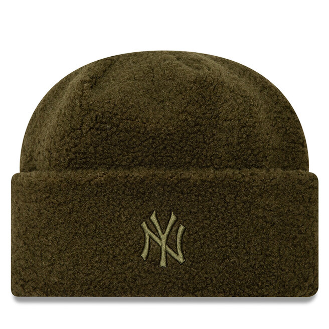 Czapka New Era Borg New York Yankees Cuff Knit Beanie - Zielony