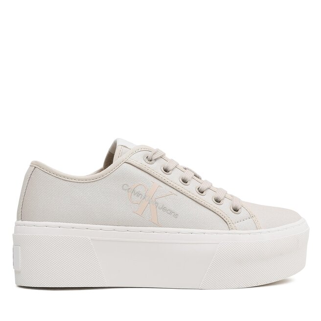 Calvin Klein Jeans Tenisky Calvin Klein Jeans Cupsole Flatform Ny Pearl Wn YW0YW01221 Eggshell/Peach Blush ACF