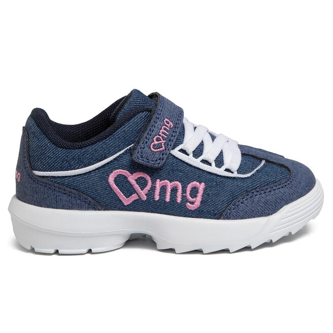 Sneakers Bambina Primigi – In Ecopelle Con Suola In Gomma Sintetica, Chiusura Stringata E Tacco Piatto