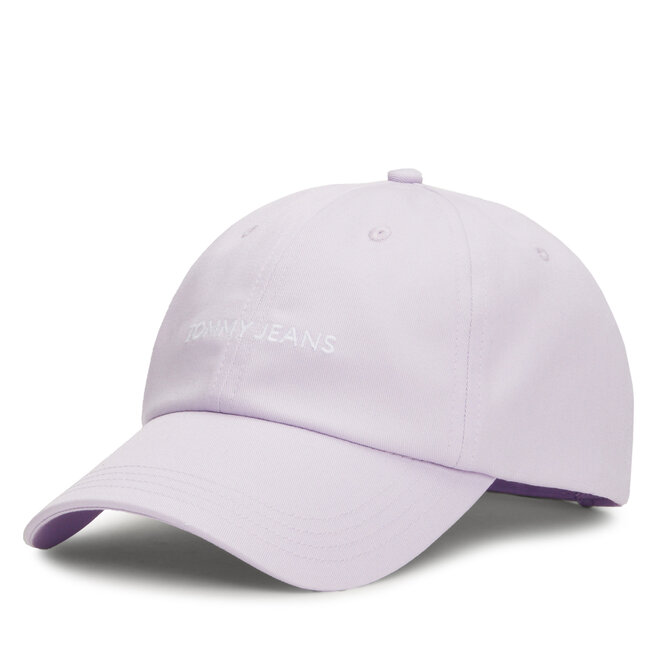 Czapka z daszkiem Tommy Jeans Linear Logo - Fioletowy