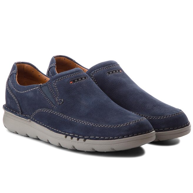 Chaussures basses Clarks Unnature Easy 261335387 Navy Nubuck