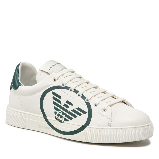Sneakers Emporio Armani X4X554 XM990 Q804 Off White/Green/Off Armani imagine noua