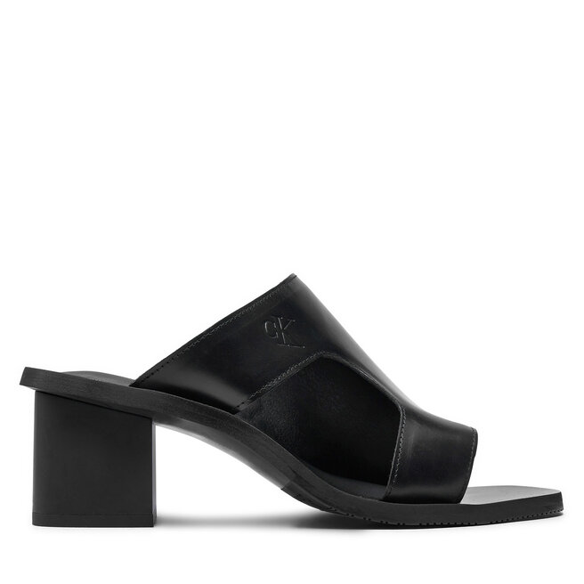 Klapki Calvin Klein Jeans 5 Heel Sandal Lh Mg Mtl - Czarny