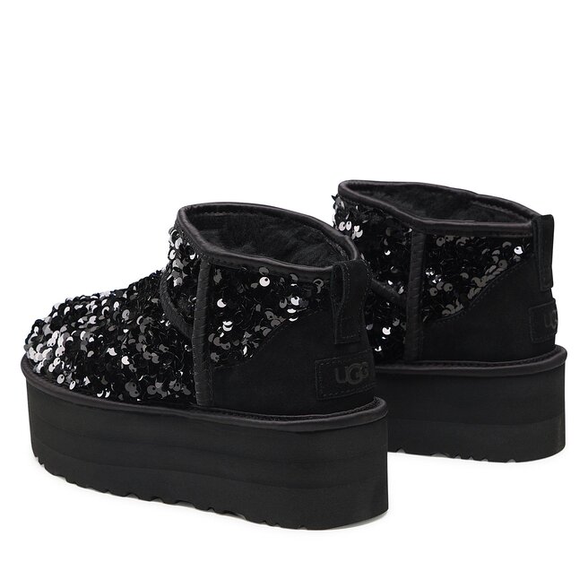 Ugg Обувки Ugg W Ultra Mini Chunky Sequin 1135060 Blk